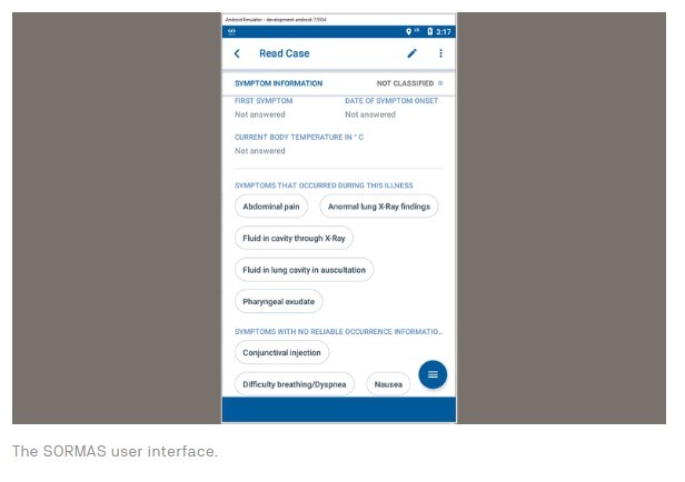 The SORMAS user interface